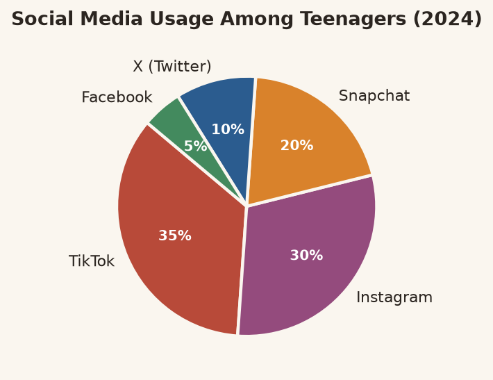 Social Media Platform Market Share Among Teenagers